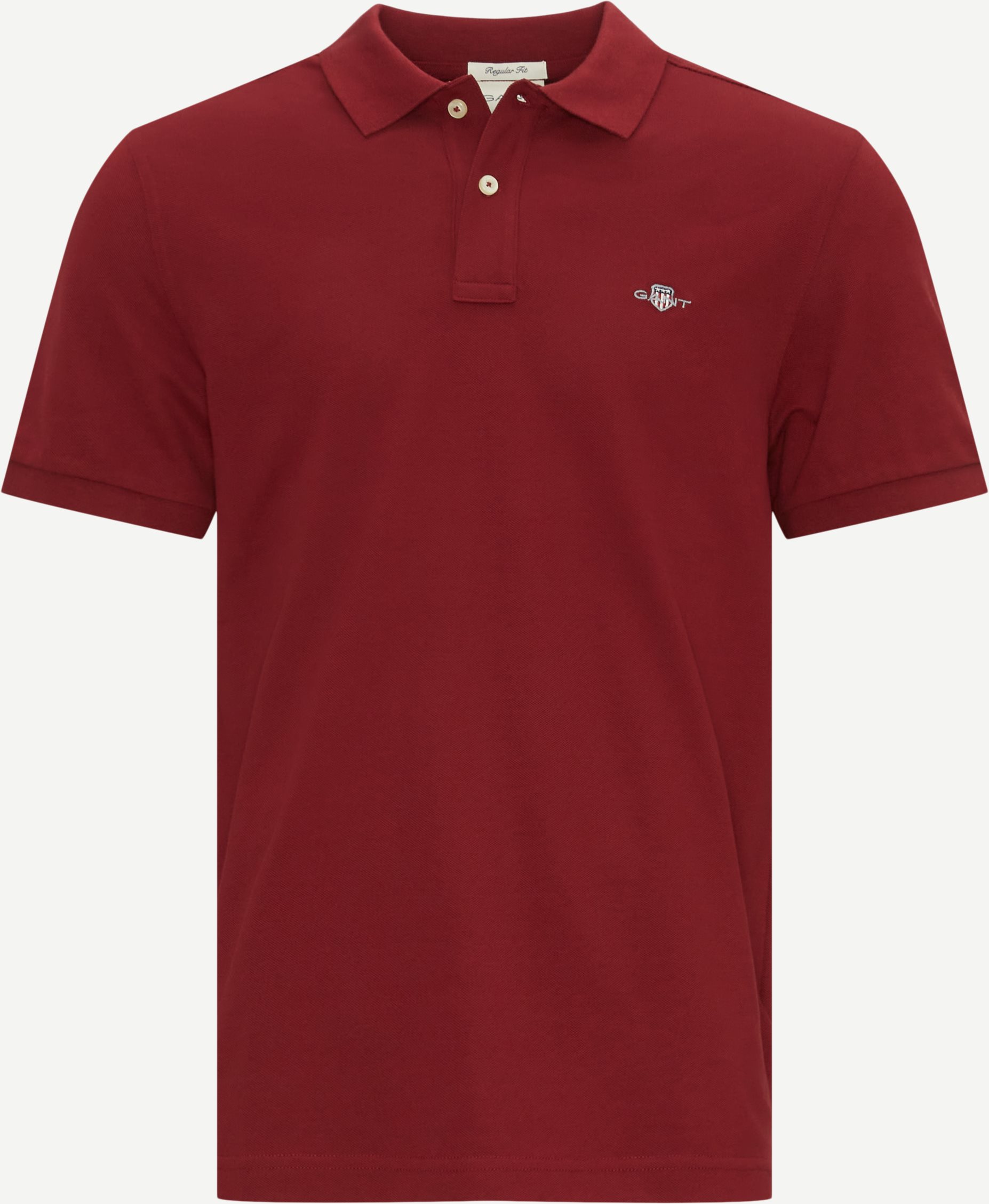Gant T-shirts SHIELD SS PIQUE POLO 2210 Röd